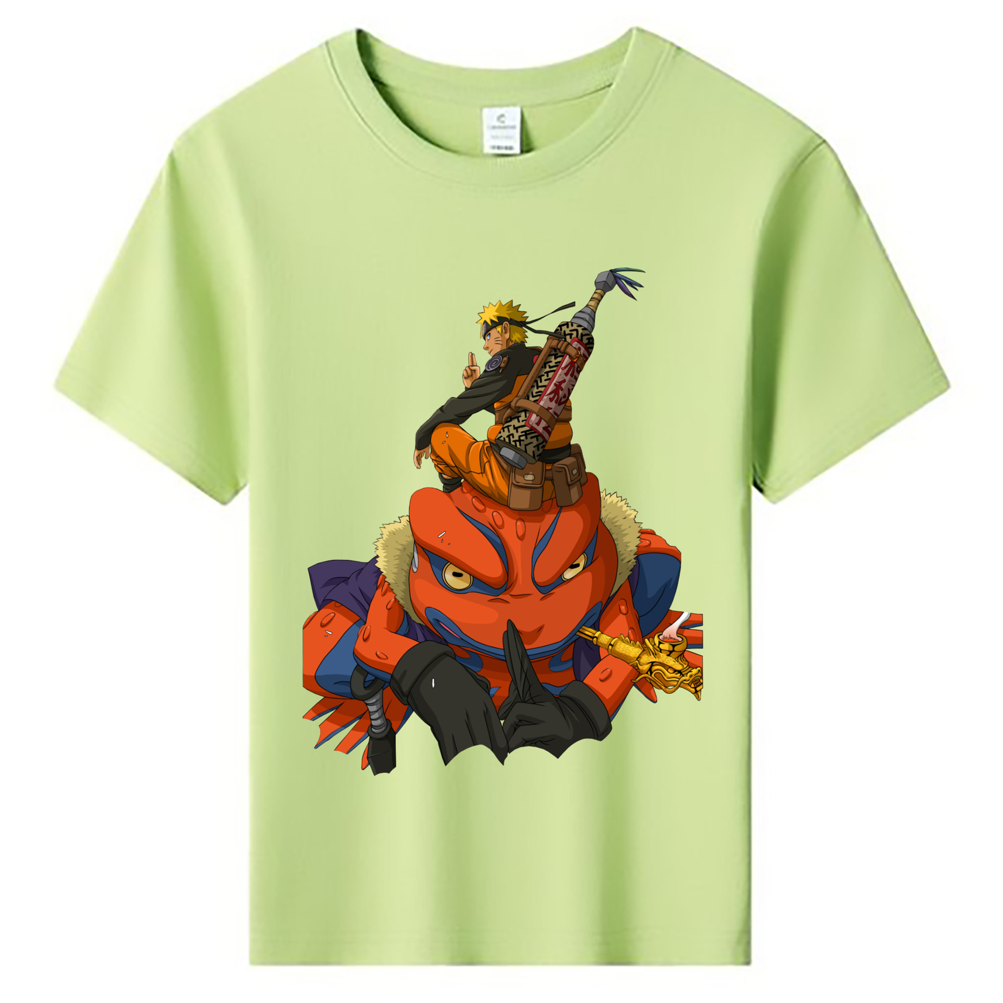 （画像用） NARUTO -ナルト- うずまき ナルト Uzumaki Naruto 綿100％キッズTシャツ（フロントプリント）